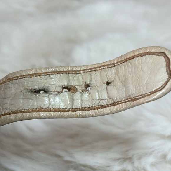 Vintage Mid-Century Genuine Snakeskin Power Brass Buckle Mary Janes - Picture 16 of 17